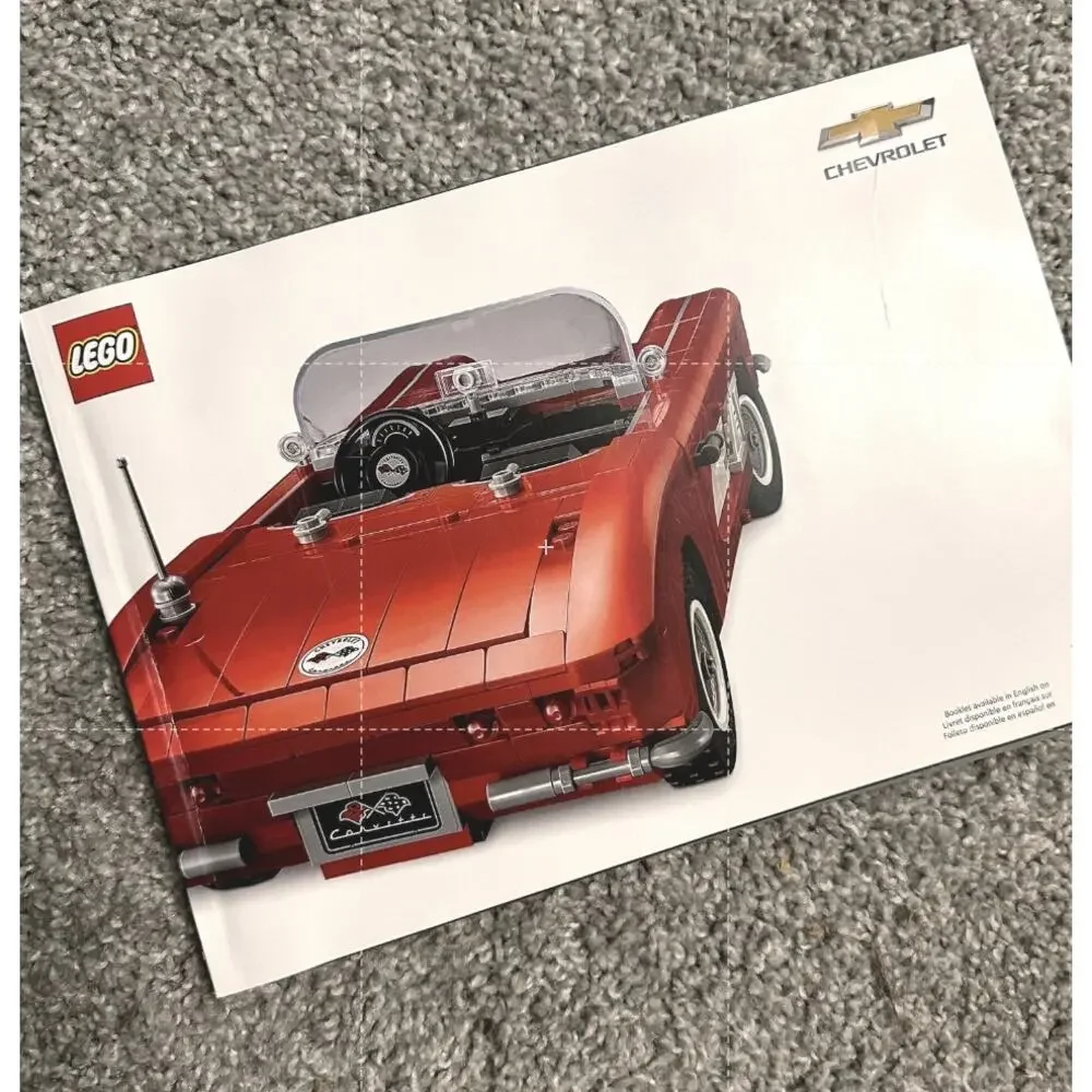LEGO Icons Chevrolet Corvette 1961 Set 1032 COMPLETED with Instructions